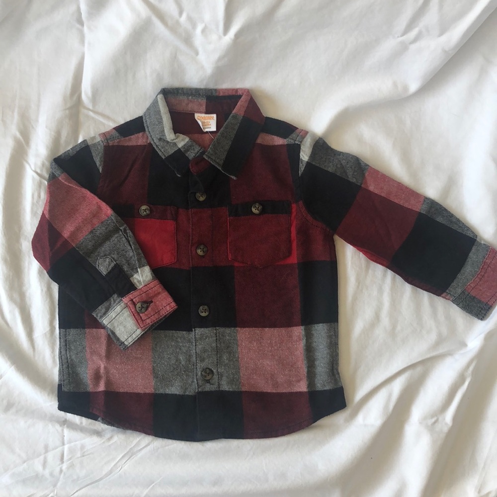 NWT Gymboree Plaid Button Down